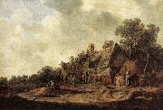 Peasant Huts with Sweep Well Jan van Goyen